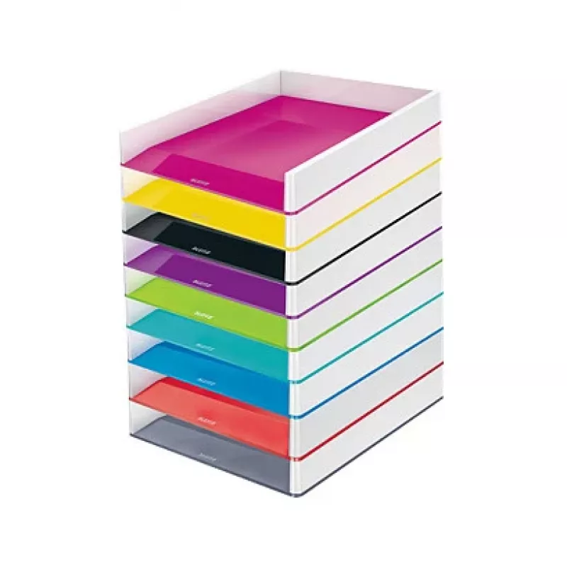 LEITZ WOW Duo Colour dokumentų dėklas A4 ledo mėlynos/baltos spalvos 5361-10-51