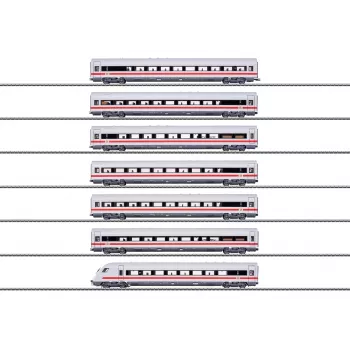 Märklin 042930 H0 ICE greitaeigio traukinio vagonų rinkinys su 7 vagonais, DB AG, 1:87 mastelis