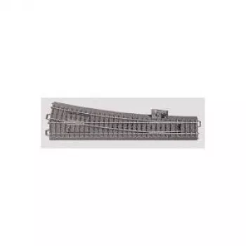 Märklin H0 C-Gleis (su pylimu) 24712 iešmas, plonas, dešinysis 236,1 mm