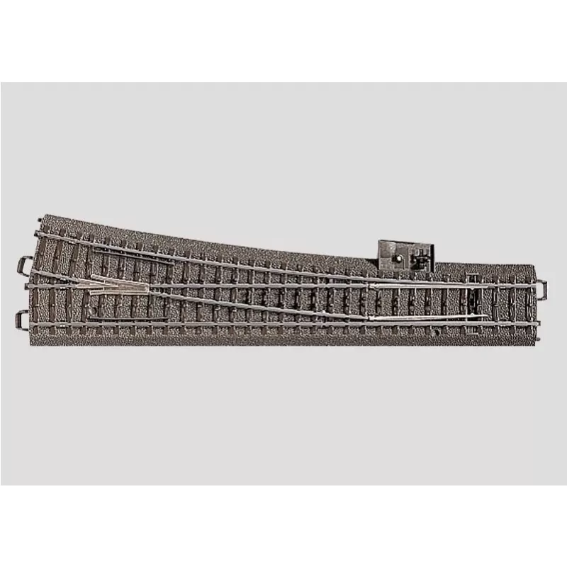 Märklin H0 C-Gleis (su pylimu) 24712 iešmas, plonas, dešinysis 236,1 mm