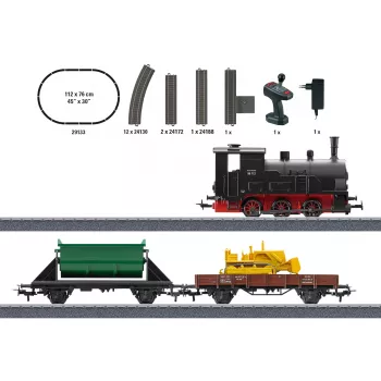 Märklin 29133 HO mastelio krovininio traukinio pradinis rinkinys su baterijomis ir infraraudonųjų spindulių nuotolinio valdymo pultu