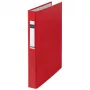 LEITZ Standard A4 Oversize žiedinis segtuvas, raudonas, 2 D žiedai, 41 mm nugarėlė, 25 mm žiedo skersmuo, 4210-00-25