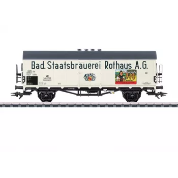 Märklin 046805 H0 AC Rungenwagen Rlmms 580 Deutsche Bundesbahn IV epocha platforminis vagonas su stulpeliais