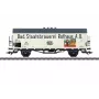 Märklin 046805 H0 AC Rungenwagen Rlmms 580 Deutsche Bundesbahn IV epocha platforminis vagonas su stulpeliais