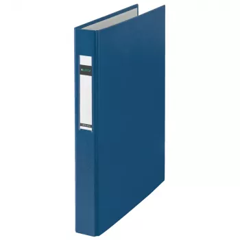 LEITZ Standard A4 Oversize žiedinis segtuvas, mėlynas, 4 D žiedai, 25 mm, nugarėlė 41 mm, 4212-00-35