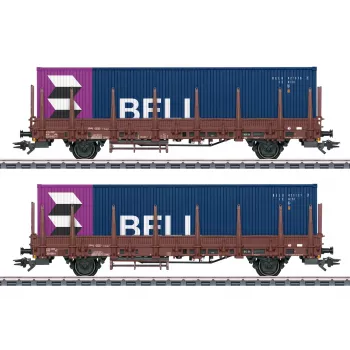 Märklin 046939 H0 uždengtas krovininis vagonas Gms 30 DB III epocha AC