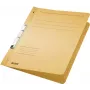 LEITZ segtuvų sąvaržos su plyšiu, DIN A4, manilos kartonas, šamio spalvos, 250 gsm, 170 lapų talpa, 80 mm mechanizmas, 50 vnt. pakelis (3746-00-11)