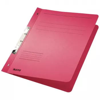 LEITZ įsegamasis dokumentų segtukas DIN A4, raudonas manilos kartonas 250 g/m², 170 lapų, 80 mm mechanizmas, 50 vienetų 3746-00-25