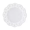 PAPSTAR Tortenspitzen apvalios torto servetėlės Ø 28 cm, 100 vnt., baltos nėrinių rašto 12268