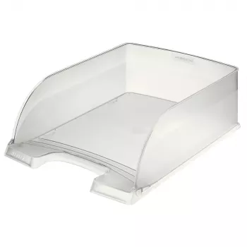 Leitz Plus Jumbo dokumentų dėklas DIN A4, permatomas šerkšno polistirenas, sukraunamas 5233-00-03