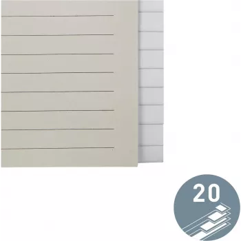 LEITZ popierinis registras tuščiais 20 skirtukų A4 baltas su universaliuoju perforavimu 12203085