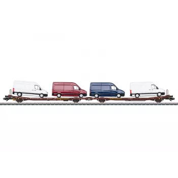Märklin 47430 H0 platforminių vagonų pora Laads 800B, Transwaggon GmbH