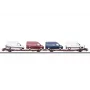 Märklin 47430 H0 platforminių vagonų pora Laads 800B, Transwaggon GmbH