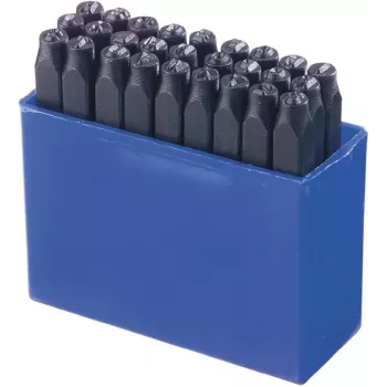 Brüder Mannesmann 27 dalių raidžių štampų rinkinys 10 mm (244-10)