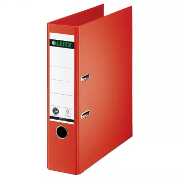 LEITZ 180° svirtinė archyvinė segtuvė A4 80 mm šviesiai raudona kartoninė 1007-00-20
