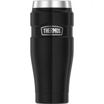 THERMOS Stainless King kelioninis puodelis 470 ml matinis juodas 4002233047