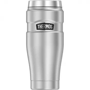 THERMOS Stainless King kelioninis puodelis 470 ml matinis juodas 4002233047