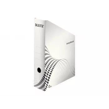 LEITZ easyboxx žurnalų laikiklis A4 baltas 100% perdirbtas gofruotasis kartonas su automatiniu surinkimu – 25 vnt. (6140-00-00)