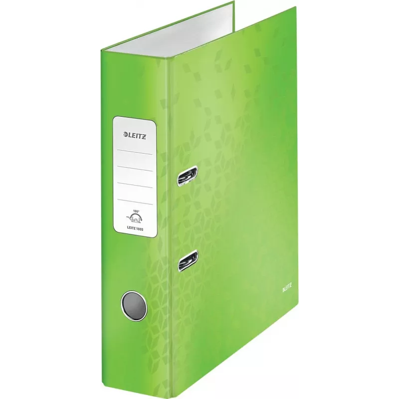 Leitz 180° WOW A4 segtuvas su apvaliais žiedais, kartoninis, žalias, 600 lapų, 80 g/m² (10050054)