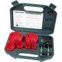 BRÜDER MANNESMANN MAN 44100 8 dalių HSS bimetalinių kiaurymių pjūklų rinkinys medienai ir universaliems darbams, 22-68 mm
