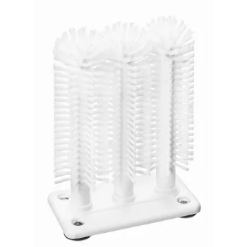 Haug Bürsten 8904 stiklinių plovimo šepetėlių rinkinys, baltas plastikas