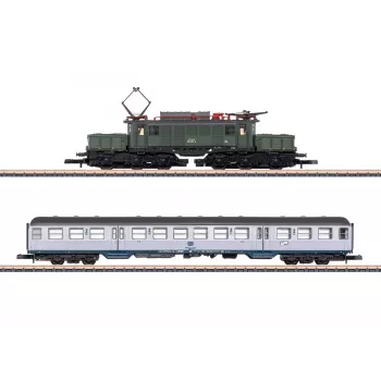 Märklin 81221 Z geležinkelio traukinio rinkinys - 175 metų Geislinger Steige DB klasės 50 garvežys su 3 prekiniais vagonais, bėgiais ir valdikliu