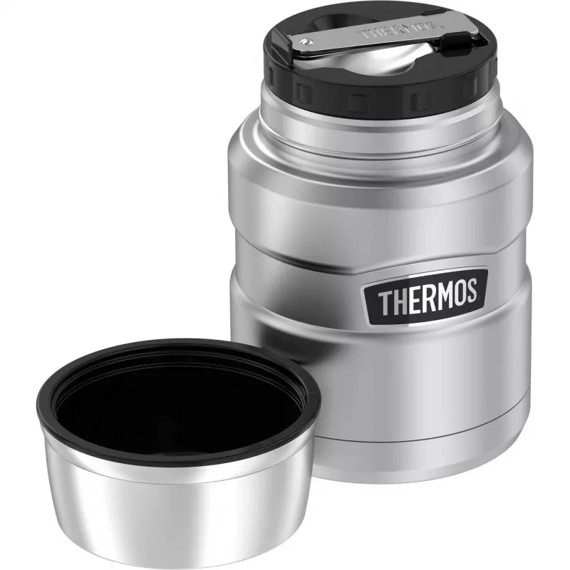 THERMOS SK termo maisto indas, juodas/sidabrinis, 470 ml, 4001233047