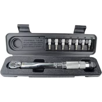 Brüder Mannesmann M18314 veržliarakčio veržimo momentui rinkinys 5-25 Nm, 1/4 colio pavara, 19 dalių