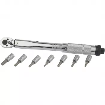 Brüder Mannesmann M18314 veržliarakčio veržimo momentui rinkinys 5-25 Nm, 1/4 colio pavara, 19 dalių