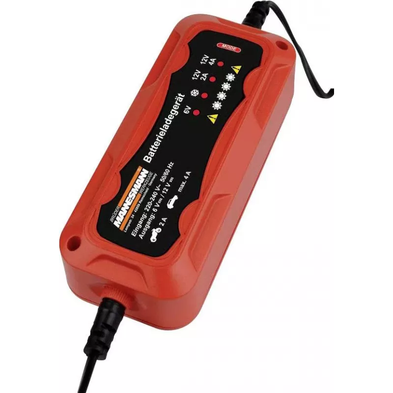 Brüder Mannesmann M12711 automatinis automobilio akumuliatoriaus įkroviklis 6V ir 12V švino-rūgštiniams akumuliatoriams