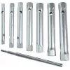 Brüder Mannesmann M26708 8 dalių vamzdinių veržliarakčių rinkinys, chromo vanadžio plienas, dydžiai nuo 6x7 iki 20x22 mm, DIN 896 Form B, plastikiniame laikiklyje