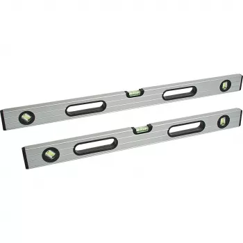 BRÜDER MANNESMANN 80880 gulsčiukas, 3 akutės, 800 mm, dvigubai briaunuotas aliuminis
