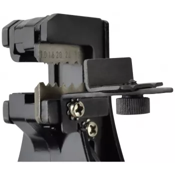 BRÜDER MANNESMANN automatinis vielų nuėmiklis, žalias su grąžinimo spyruokle, SK5 plieno žandikauliai, 0,2-6,0 mm² (M10981)