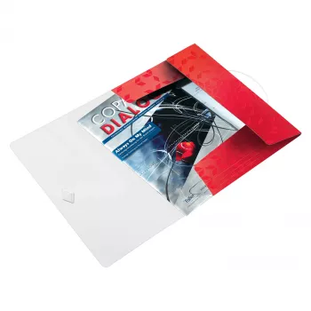 Leitz WOW A4 dokumentų aplankas su 40 kišenėmis, raudonas, portretinis, 45990026