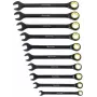 BRÜDER MANNESMANN Q25210 Quantool kombinēto uzgriežņu atslēgu komplekts, 10 gab., 8-19 mm