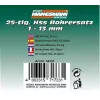 Brüder Mannesmann M54341 25 dalių HSS spiralinių grąžtų rinkinys, 1-13 mm metaliniame dėkle