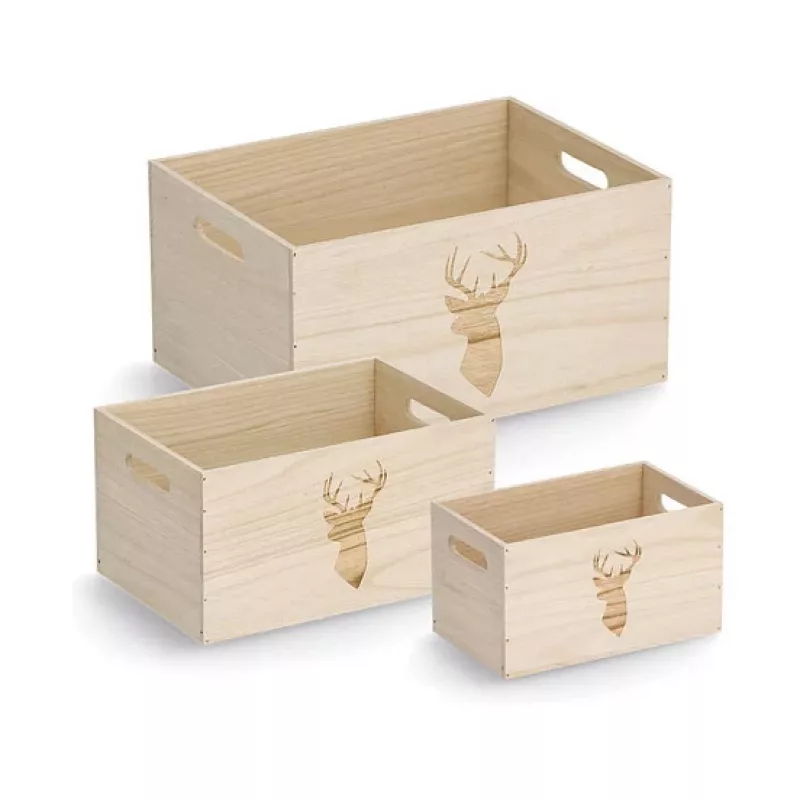 Zeller Deer laikymo dėžė Natural 35 x 25 x 18 cm 15222