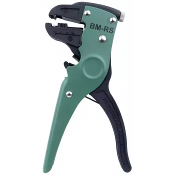 BRÜDER MANNESMANN automatinės vielos nuėmimo replės su pjaustytuvu, savaime reguliuojančios, žalios/juodos, 0,2-6,0 mm², M10980