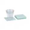 Zeller 26232 stiklinių padėkliukų rinkinys, 4 vnt., skaidrūs