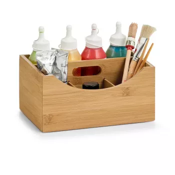 Zeller dėžutė daiktams Natural 25 x 18 x 12 cm bambukinė 13336