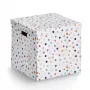 Zeller Dots baltų taškelių daiktadėžė 33,5 x 33 x 32 cm 14476
