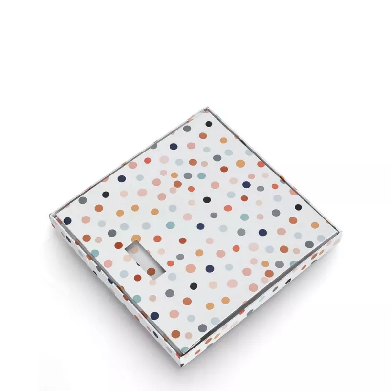 Zeller Dots baltų taškelių daiktadėžė 33,5 x 33 x 32 cm 14476