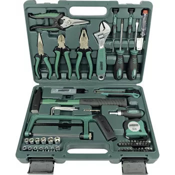 Brüder Mannesmann M29074 74 dalių DIY rankinių įrankių rinkinys su dėklu