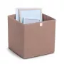 Zeller Mocca kubo formos daiktų dėžė 32 x 32 x 32 cm su dangčiu ir rankena 14541