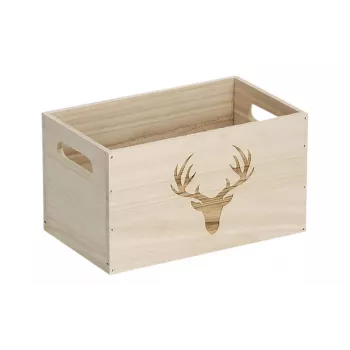 Zeller Deer medinė dėžutė natural 25 x 15 x 14 cm (15220)