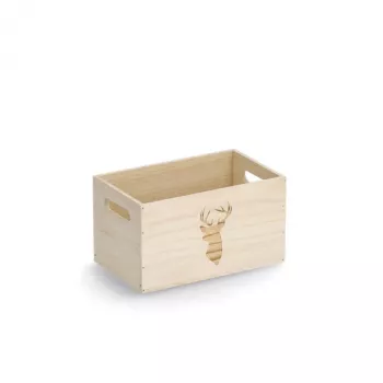 Zeller Deer medinė dėžutė natural 25 x 15 x 14 cm (15220)