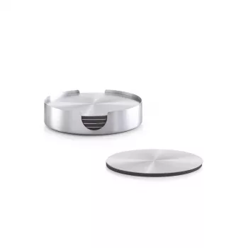 Zeller Present nerūdijančio plieno padėkliukų rinkinys, sidabrinis, 7 dalių, 10 cm 27239