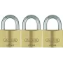 ABUS 82 serijos žalvarinių spynų rinkinys, vienodo rakto, 45 mm korpusas, 3 vnt. 11825 8