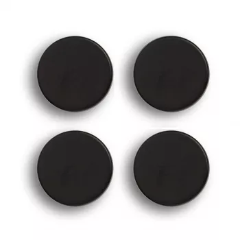 Zeller 4 apvalūs juodi magnetai Ø 23 mm x 9 mm (11236)