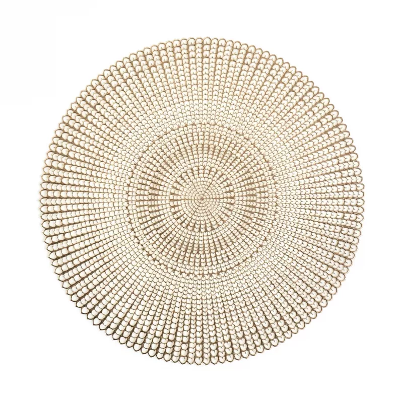 Zeller 6 dalių auksinių įpjautų staltiesėlių rinkinys | 45 x 30 cm | PVC 27003
